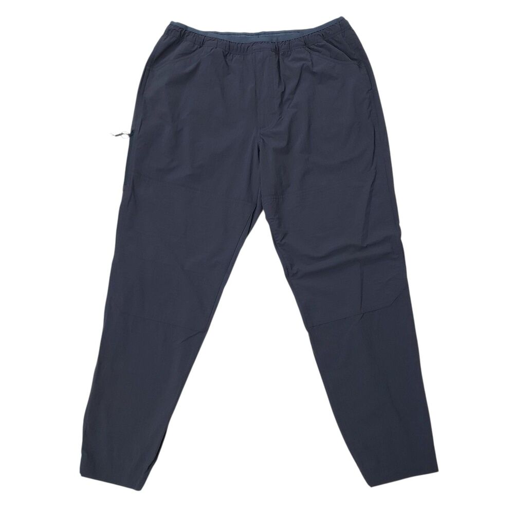 REI Co-op Outdoor Pants Men Large Navy Blue Ripstop Lightweight Travel Hiking